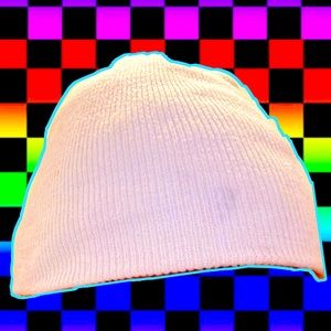 Cool White Beanie!!🎸🕸